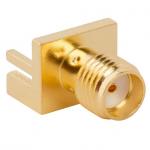 RF Connector SMA PCB End Launch Jack 50 Ohm (Jack, Female) L14.3mm